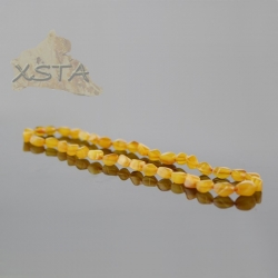 Amber natural necklace butter beads